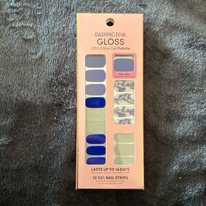 Dashing Diva Gloss Ultra Shine Nail Wraps *ImperialJasper* Marbled Gel Palette